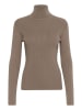 Soaked in Luxury Rollkragenpullover "Sina" in Hellbraun