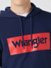 Wrangler Hoodie donkerblauw