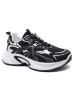 Sixth Sens Sneakers zwart/wit/zilverkleurig