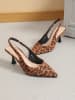 Sixth Sens Slingpumps lichtbruin/zwart