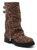 Sixth Sens Stiefeletten in Hellbraun/ Schwarz