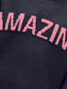 KIDS ONLY Sweter "Amour" w kolorze granatowo-jasnoróżowym