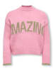 KIDS ONLY Pullover "Amour" in Rosa/ Beige