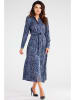 Awama Kleid in Blau/ Weiß/ Lila