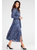 Awama Kleid in Blau/ Weiß/ Lila
