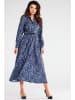 Awama Kleid in Blau/ Weiß/ Lila