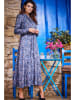 Awama Kleid in Blau/ Weiß/ Lila
