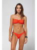 Beliza Bikini-Oberteil "Julie" in Orange/ Silber