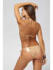 Beliza Bikinislip "Kate" goudkleurig/lichtbruin