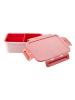 Rice Lunchbox in Rosa/ Rot - (B)21 x (H)7,5 x (T)14 cm