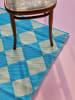 Rice Loper beige/lichtblauw - (L)180 x (B)120 cm
