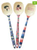 Rice 3er-Set: Kochlöffel in Beige/ Blau/ Rot - (L)30 cm