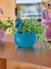 Rice Blumentopf in Petrol - (B)8,5 x (H)16 x (T)17 cm