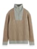 Scotch & Soda Sweter w kolorze beżowo-szarym