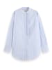 Scotch & Soda Blouse lichtblauw/wit