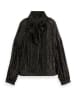 Scotch & Soda Bluse in Schwarz/ Gold
