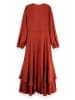 Scotch & Soda Kleid in Rotbraun