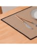 GAMUSI 4-delige set: placemats "Sabler" taupe