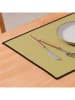 GAMUSI 4-delige set: placemats "Sabler" groen