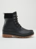 Kamik Leder-Winterstiefel "Hemlock" in Schwarz