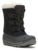 Kamik Leder-Winterstiefel "Snowdash" in Schwarz