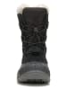 Kamik Leder-Winterstiefel "Snowdash" in Schwarz