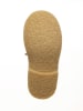 POM POM Leder-Stiefel in Hellbraun