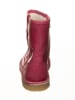 POM POM Leder-Stiefel in Pink