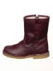 POM POM Leder-Stiefel in Lila