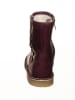 POM POM Leder-Stiefel in Lila