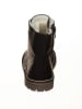 POM POM Leder-Boots in Schwarz