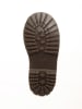 POM POM Leder-Boots in Schwarz