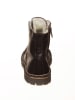 POM POM Leder-Boots in Braun