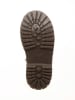 POM POM Leder-Boots in Braun