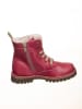 POM POM Leder-Boots in Pink