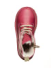 POM POM Leder-Boots in Pink