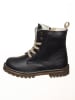 POM POM Leder-Boots in Schwarz