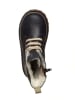 POM POM Leren boots donkerblauw