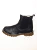 POM POM Leren boots donkerblauw