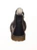 POM POM Leren boots donkerblauw
