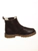 POM POM Leren boots bruin