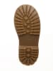 POM POM Leder-Boots in Lila