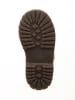 POM POM Leder-Winterstiefel in Braun