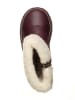 POM POM Leder-Winterstiefel in Lila
