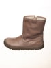 POM POM Leder-Boots in Hellbraun