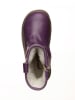 POM POM Leder-Boots in Lila