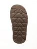POM POM Leder-Boots in Lila