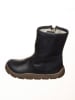 POM POM Leder-Boots in Schwarz