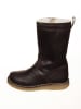 POM POM Leder-Winterstiefel in Braun