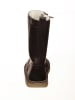 POM POM Leder-Winterstiefel in Braun